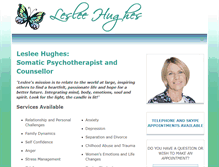 Tablet Screenshot of lesleehughes.com.au
